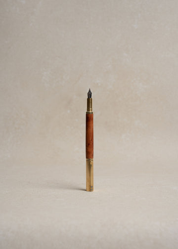 California Redwood & Brass Fountain Pen